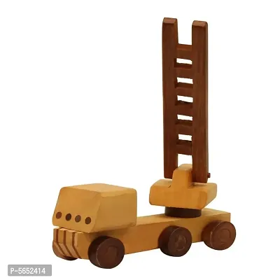 Beautiful Wooden Fire Brigade Moving Toy-thumb2