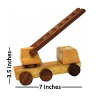Beautiful Wooden Fire Brigade Moving Toy-thumb4