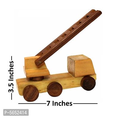 Beautiful Wooden Fire Brigade Moving Toy-thumb5