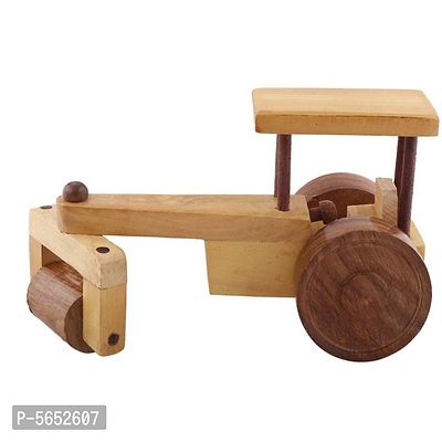 Beautiful Wooden Classical Road Roller Moving Toy-thumb2