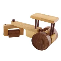 Beautiful Wooden Classical Road Roller Moving Toy-thumb3