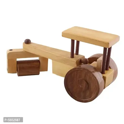 Beautiful Wooden Classical Road Roller Moving Toy-thumb4