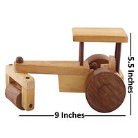 Beautiful Wooden Classical Road Roller Moving Toy-thumb4