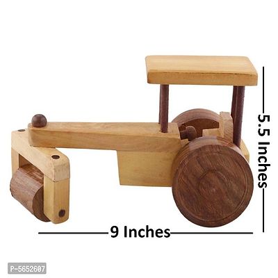 Beautiful Wooden Classical Road Roller Moving Toy-thumb5