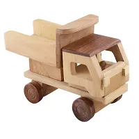 Beautiful Wooden Classical Dumper Truck Moving Toy Showpiece-thumb2