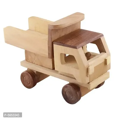 Beautiful Wooden Classical Dumper Truck Moving Toy Showpiece-thumb3