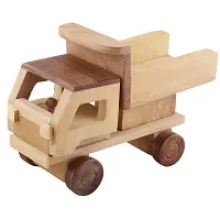 Beautiful Wooden Classical Dumper Truck Moving Toy Showpiece-thumb3