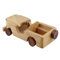 Beautiful Wooden Classical Vintage Open Car Moving Toy Showpiece-thumb3