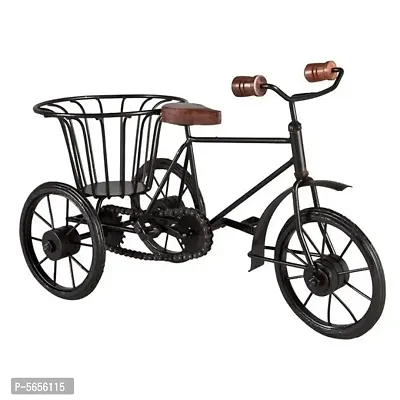 Wrought iron Handicraft Rickshaw Showpiece Home & Decor Vases-thumb4