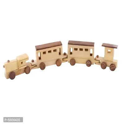 Brown Wooden Engine  Train Toy