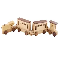 Brown Wooden Engine  Train Toy-thumb1