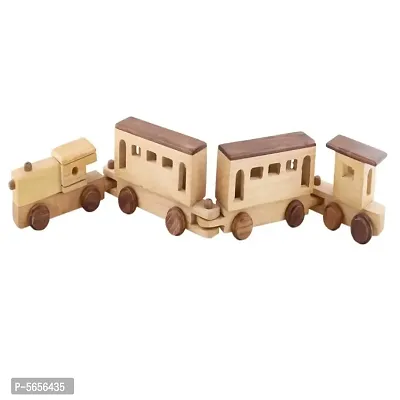 Brown Wooden Engine  Train Toy-thumb2
