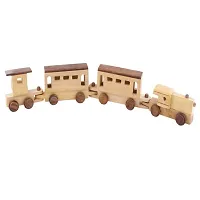 Brown Wooden Engine  Train Toy-thumb2