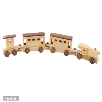 Brown Wooden Engine  Train Toy-thumb3