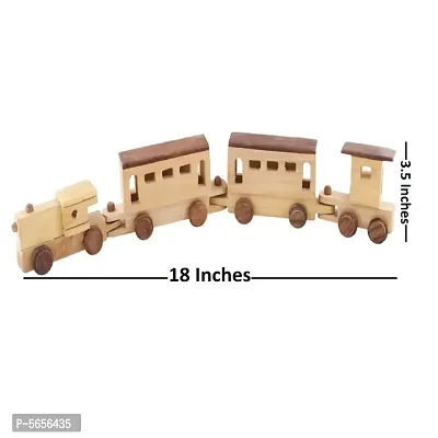 Brown Wooden Engine  Train Toy-thumb4