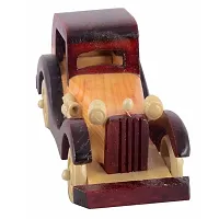 Handcarved Wooden Jeep Moving Toy-thumb2