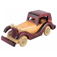 Handcarved Wooden Jeep Moving Toy-thumb3