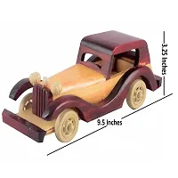 Handcarved Wooden Jeep Moving Toy-thumb1