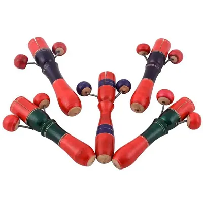 Wooden toy Tic Tock Noise Maker (Set Of 5)