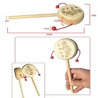 Wooden Rattle Drum Instrument Child Musical Toy (Set Of 2)-thumb2