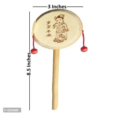 Wooden Rattle Drum Instrument Child Musical Toy (Set Of 2)-thumb4