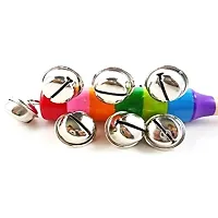 Colorful Wooden Rainbow Handle Jingle Bell Rattle Toys Pack Of 1 Rattle-thumb1