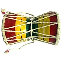 Handmade Wooden Shiv Damru Percussion Indian Classical Instrument-thumb1