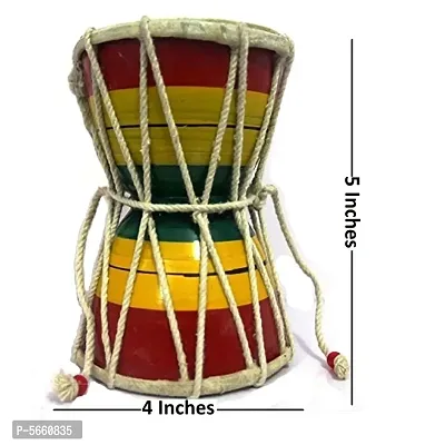 Handmade Wooden Shiv Damru Percussion Indian Classical Instrument-thumb4