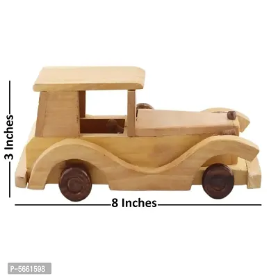 Wooden Classical Vintage Roof Car Jeep Moving Toy-thumb4