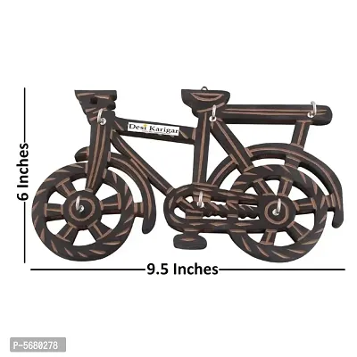 Wooden Key Holder In Cycle Shape With Hand crafted Design-thumb5