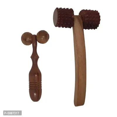 Fancy Wooden Set Of 2 Handy Cutter Massager And Face Massager-thumb3