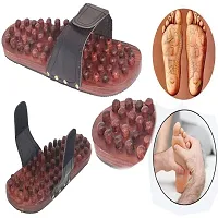 Wooden Foot Acupressure Slipper Massager Acupuncture Yoga Body Stress Massager Fitness-thumb3