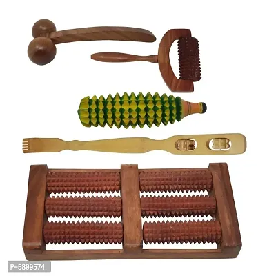 Wooden Accupressure Massager - Set Of 5