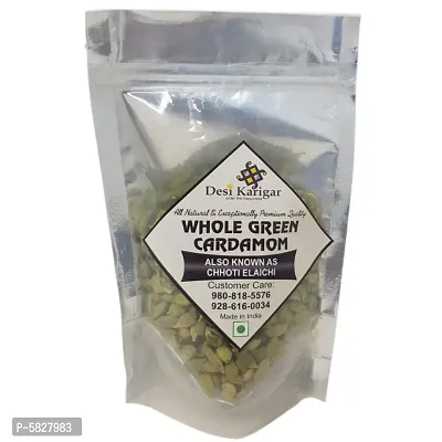 Whole green Cardamom (Chhoti Elaichi) - 50 gm Pack-thumb2