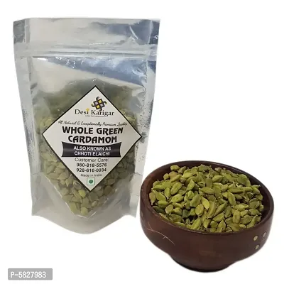 Whole green Cardamom (Chhoti Elaichi) - 50 gm Pack-thumb4