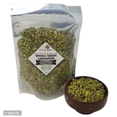 Whole green Cardamom (Chhoti Elaichi) - 200 gm Pack-thumb0