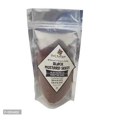 Whole Black Mustard Seeds (Rai or Sarson), 100g-thumb2