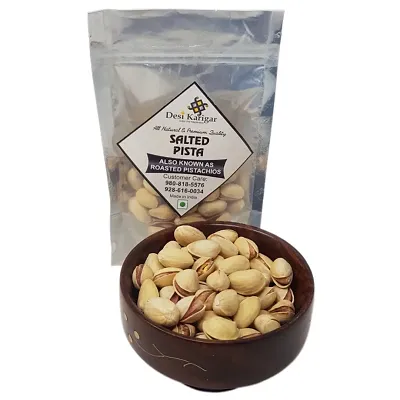 Whole Roasted Salted Pistachios (Pista), 50g