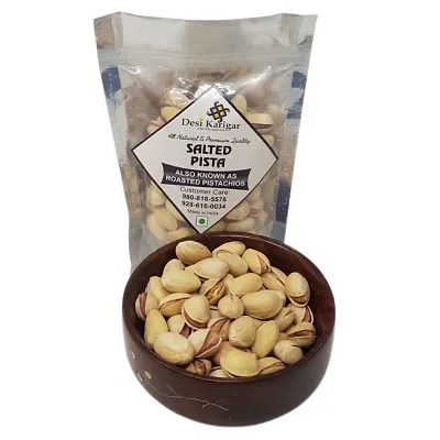 Whole Roasted Salted Pistachios (Pista), 100g