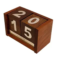 Desi Karigarreg; Handmade Wooden Never Ending Date Calendar for Office Use-thumb3