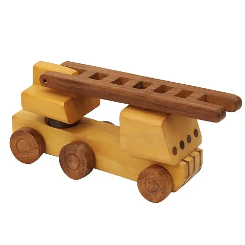 Wooden Toy Fire Brigade Truck