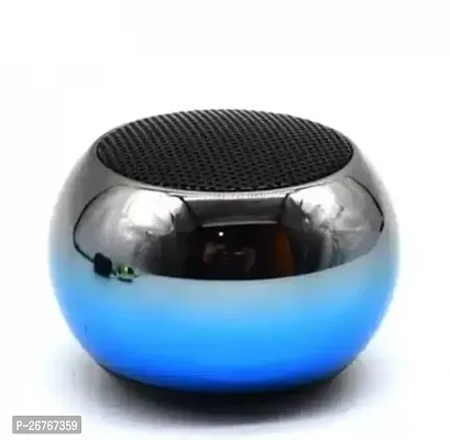 Boss M3 (Portable Bluetooth Mini Speaker) Dynamic Metal Sound with High Bass 5 W Bluetooth Speaker with Wireless mic (Multicolor, Stereo Channel)-thumb0