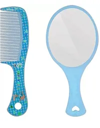 Combo Of Hair Comb And Mirror Set-thumb1
