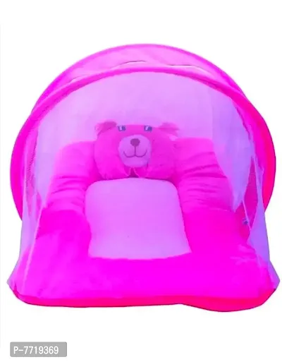 Venton fibre baby mosquito net bed box pink