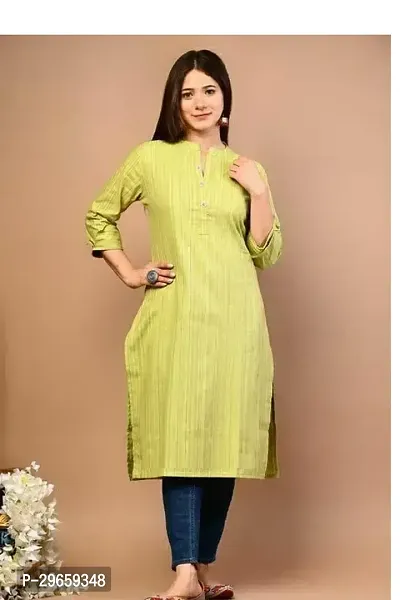 Stylish Short Printed Cotton Kurta For Women - Pack Of 1-thumb0