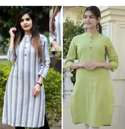 Stylish Short Kurta For Women - Pack Of 2