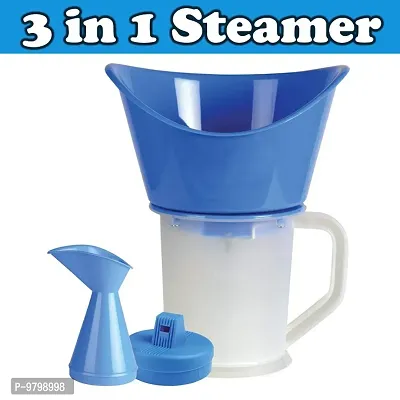 3 in 1 Steamer for Facial, Cold and Cough, Inhaler and Steamer (Set of 1) Multicolor