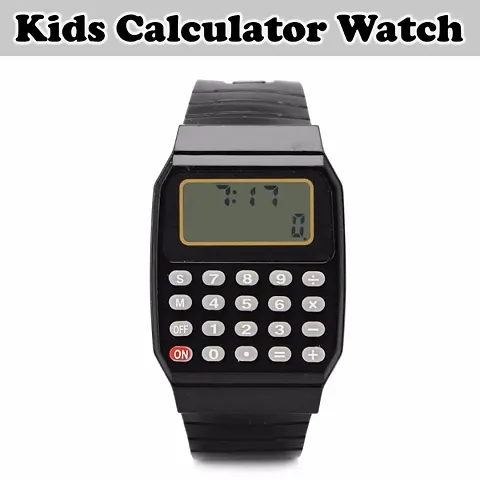 Calculator Watch with Soft Silicone Strap for Kids (1Pc)