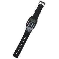 Calculator Watch with Soft Silicone Strap for Kids (1Pc) Black-thumb4