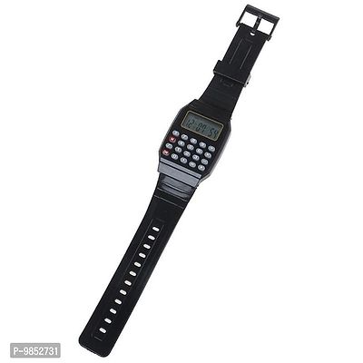 Buy Calculator Watch with Soft Silicone Strap for Kids 1Pc Black